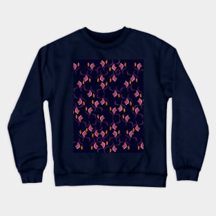 Colorful floral pattern ornament for textiles Crewneck Sweatshirt